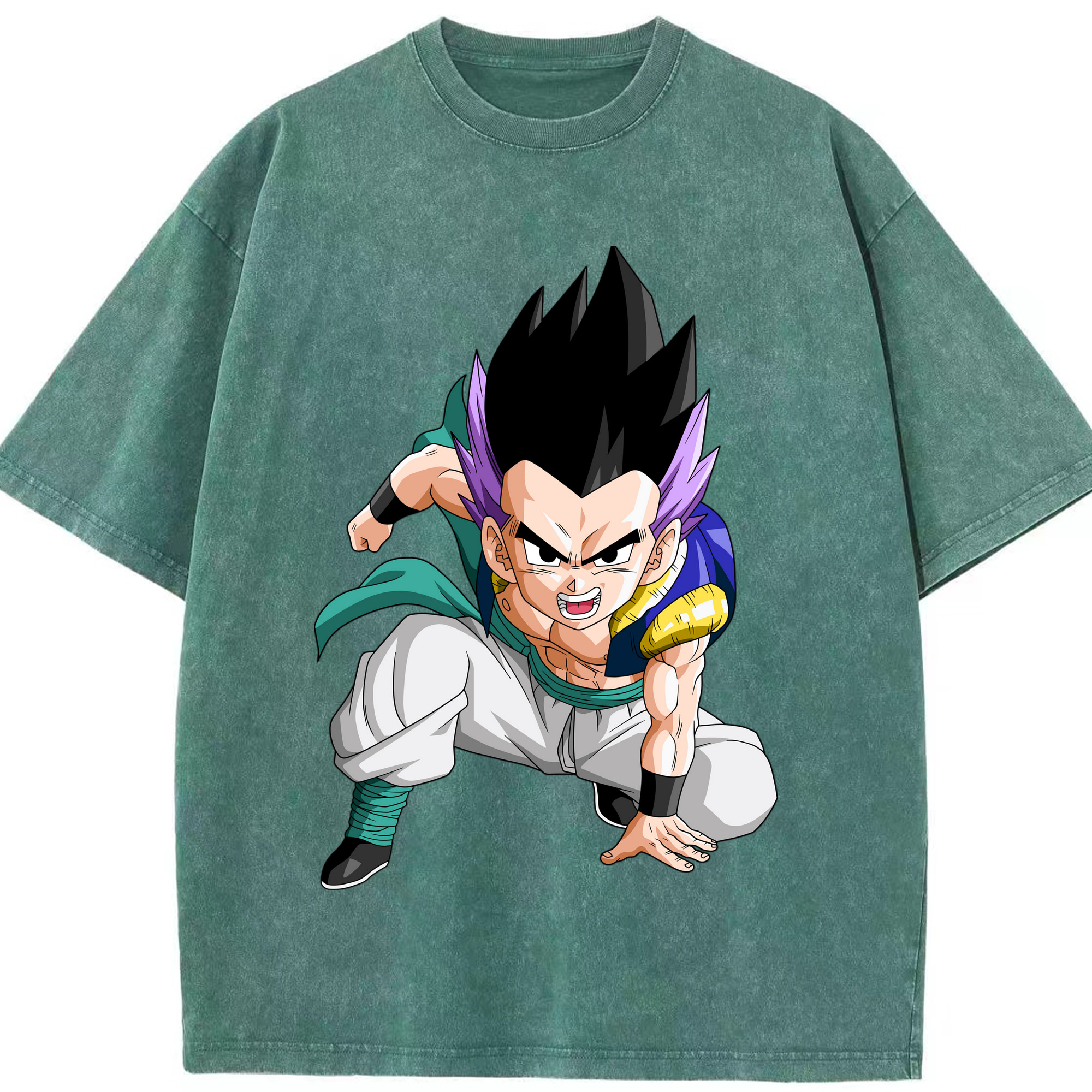 （画像用） ドラゴンボール 孫 悟飯（そんごはん）DRAGON BALL Son Gohan 綿100% ヴィンテージ風 半袖Tシャツ（フロントプリント）